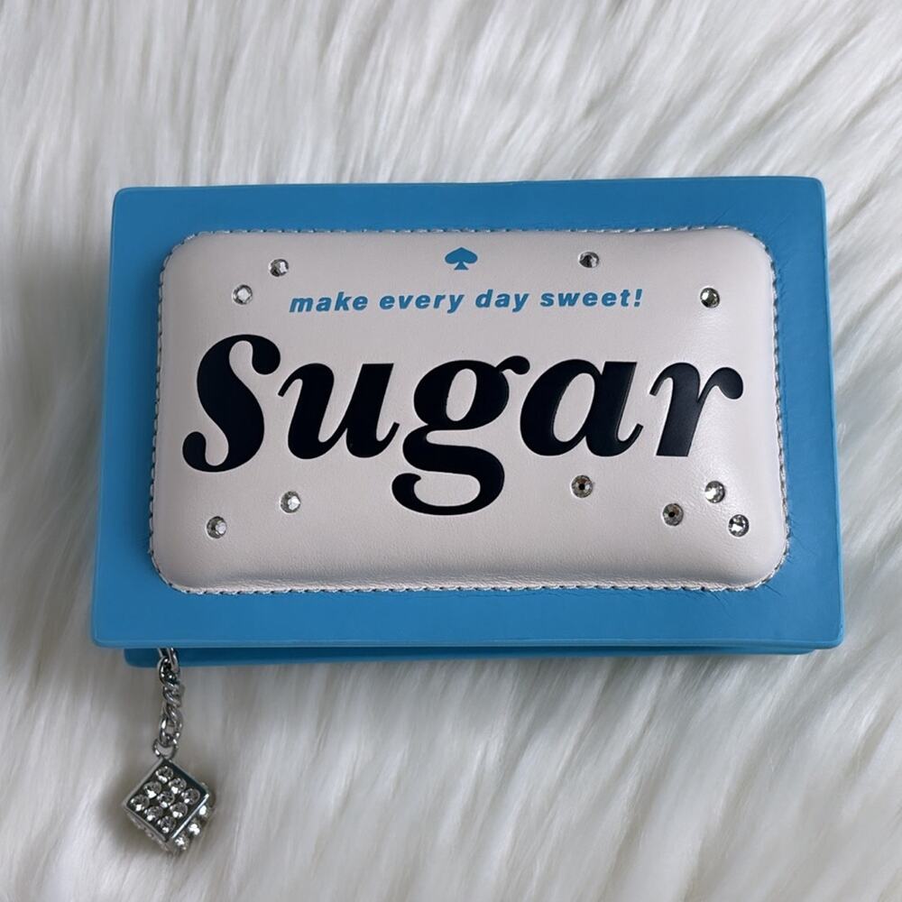 NWT Kate Spade Collectable Coffee Break 3D Sugar Packet Small Card Holder